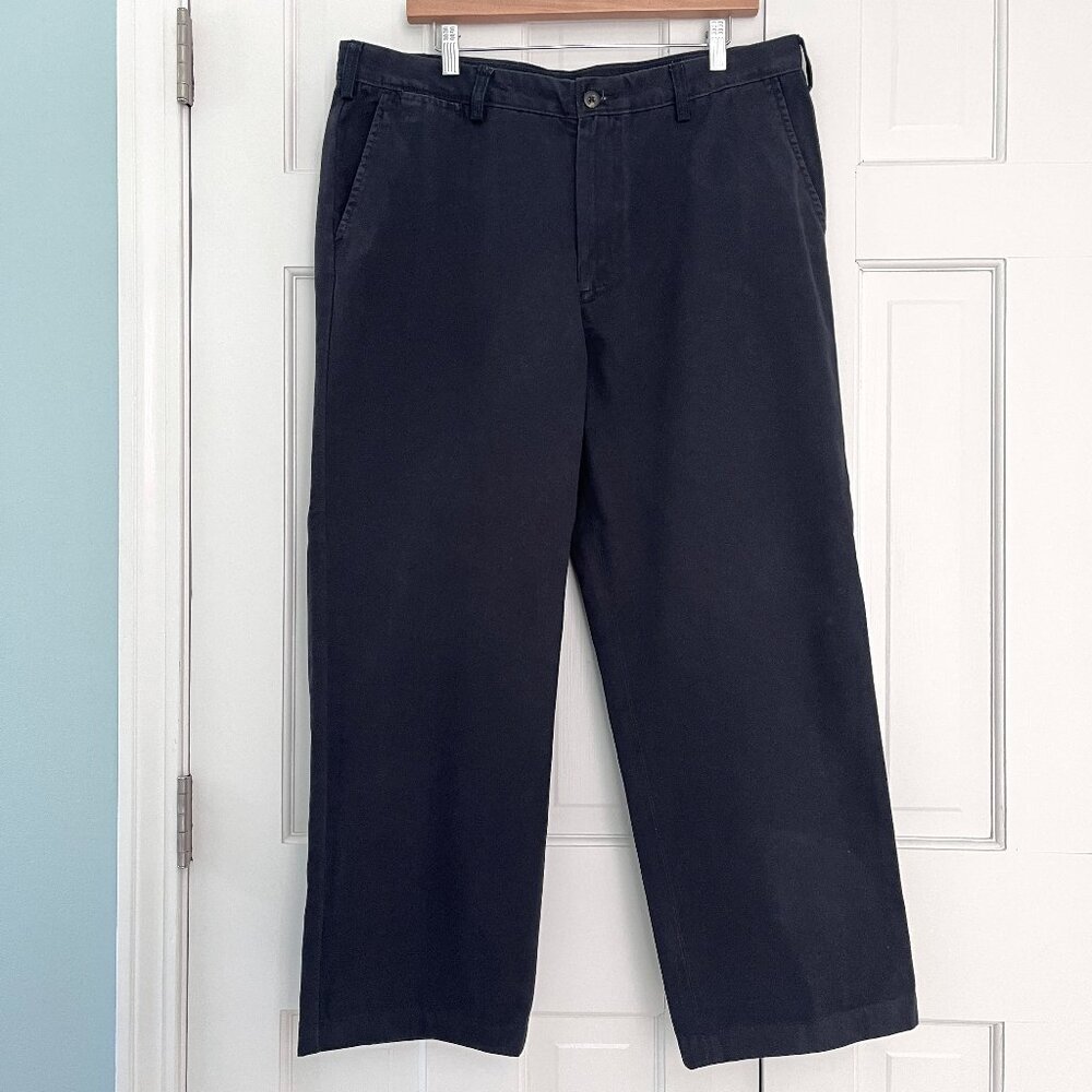 Nautica navy pure cotton chinos | hemmed